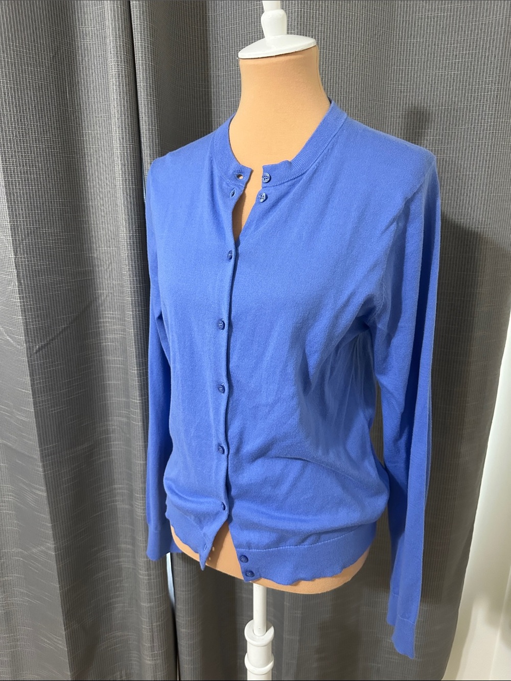 J. Crew Blue Button-Up Cardigan